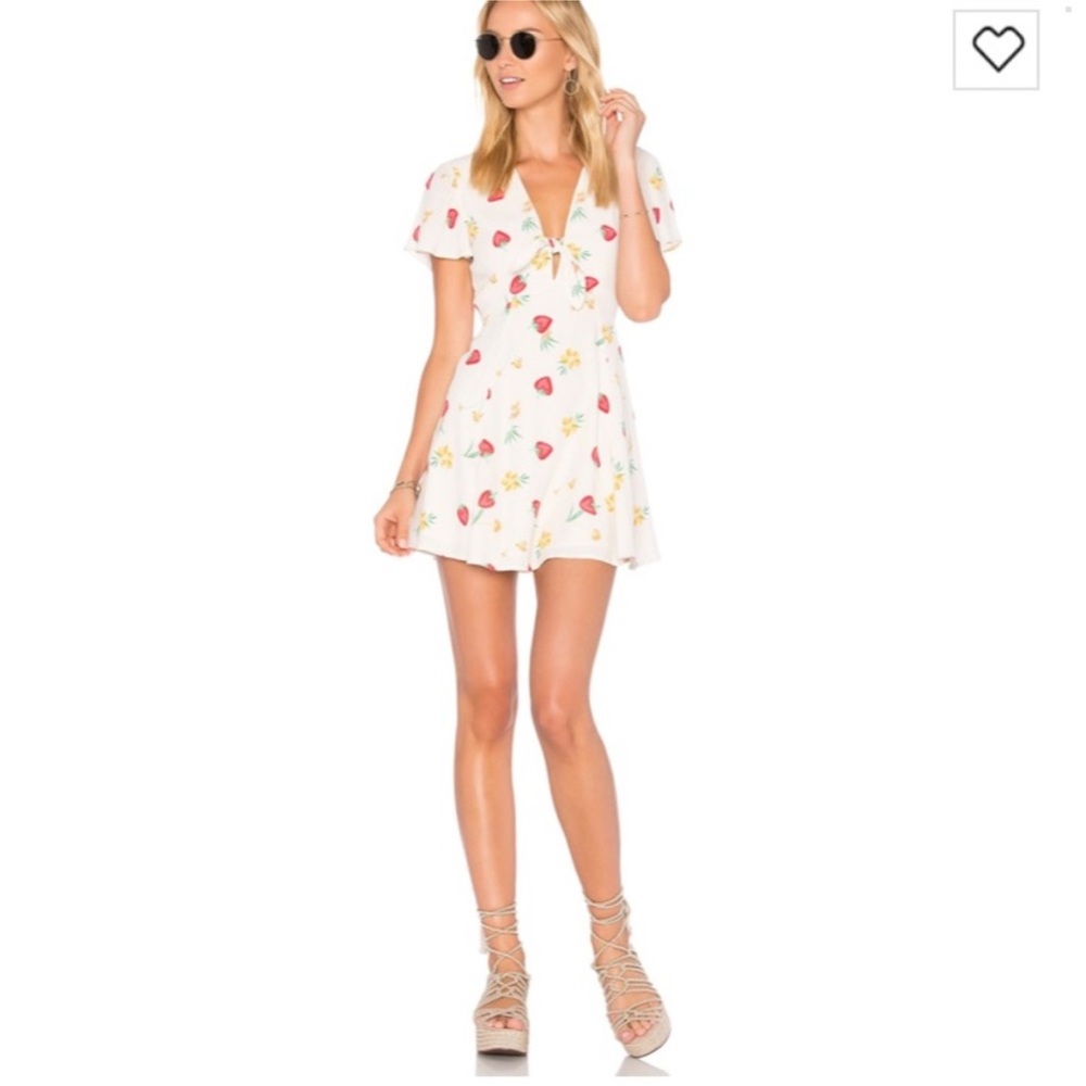 Privacy Please Dixie Dress with Berry and Bloom Print XS